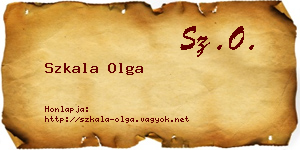 Szkala Olga névjegykártya